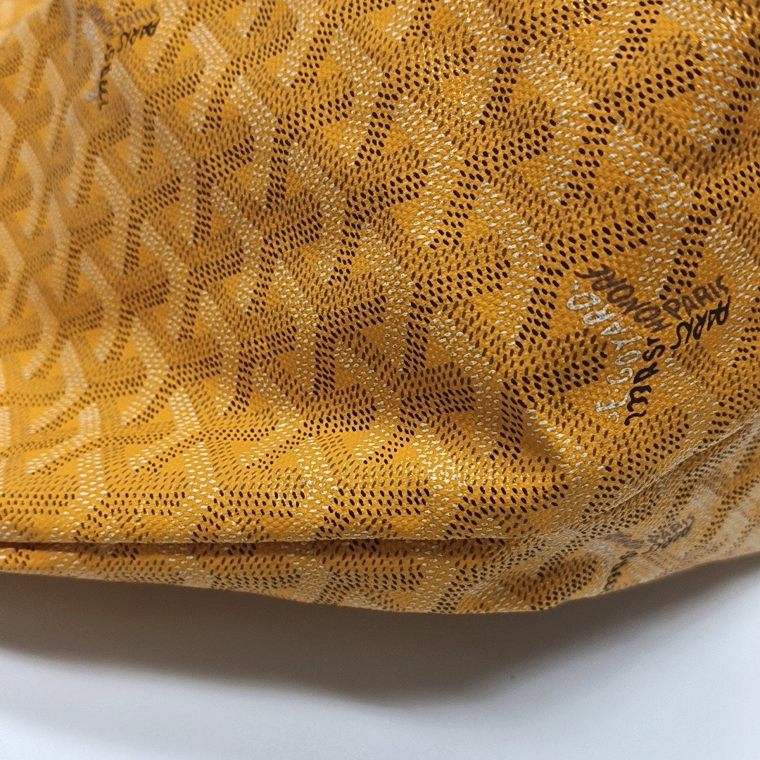 Authenticated pre-owned  Saint Louis GM Coated Canvas Yellow - Top Handle Bag at Looply