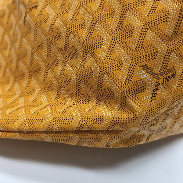 Authenticated pre-owned  Saint Louis GM Coated Canvas Yellow - Top Handle Bag at Looply