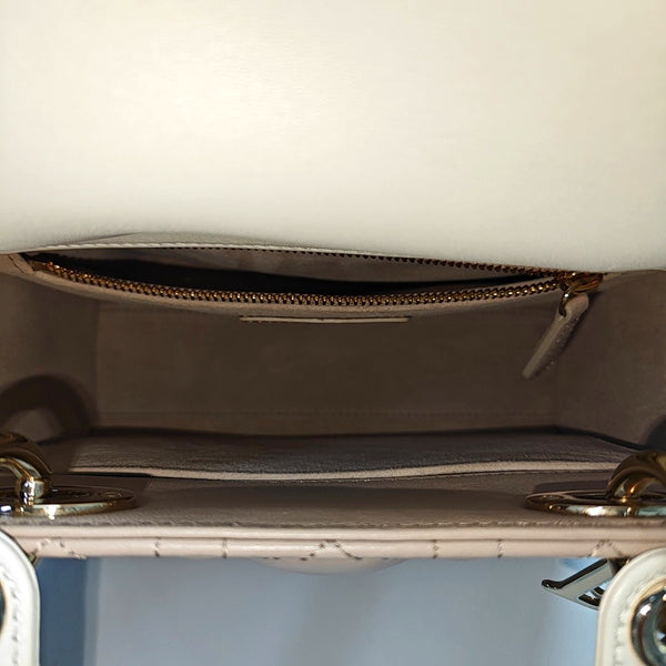 Lady Dior Small Cannage Lambskin Pink