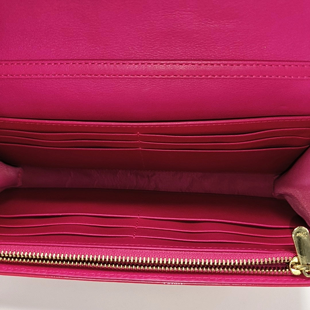 Lady Dior Small Cannage Patent Leather Red
