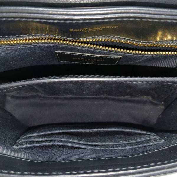 LOULOU Extra Small Chevron Calfskin Black