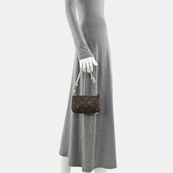 ACCESSOIRES Mini Monogram Coated Canvas Brown