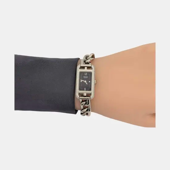 Reloj Heure H 21 mm con movimiento de cuarzo, blanco