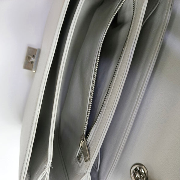 Authenticated pre-owned  C Medium Calfskin Gray - Shoulder Bag at Looply