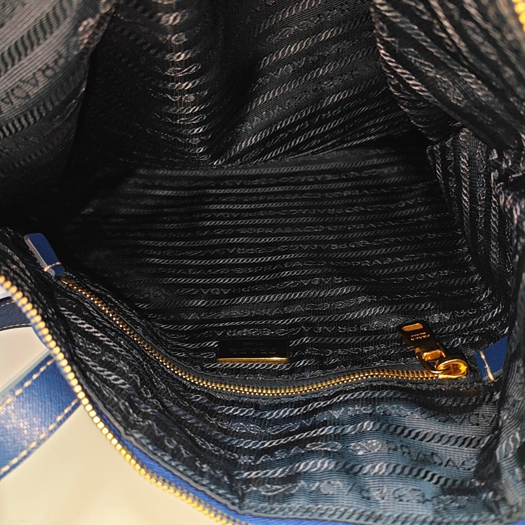 Nylon Tote Bag Blue