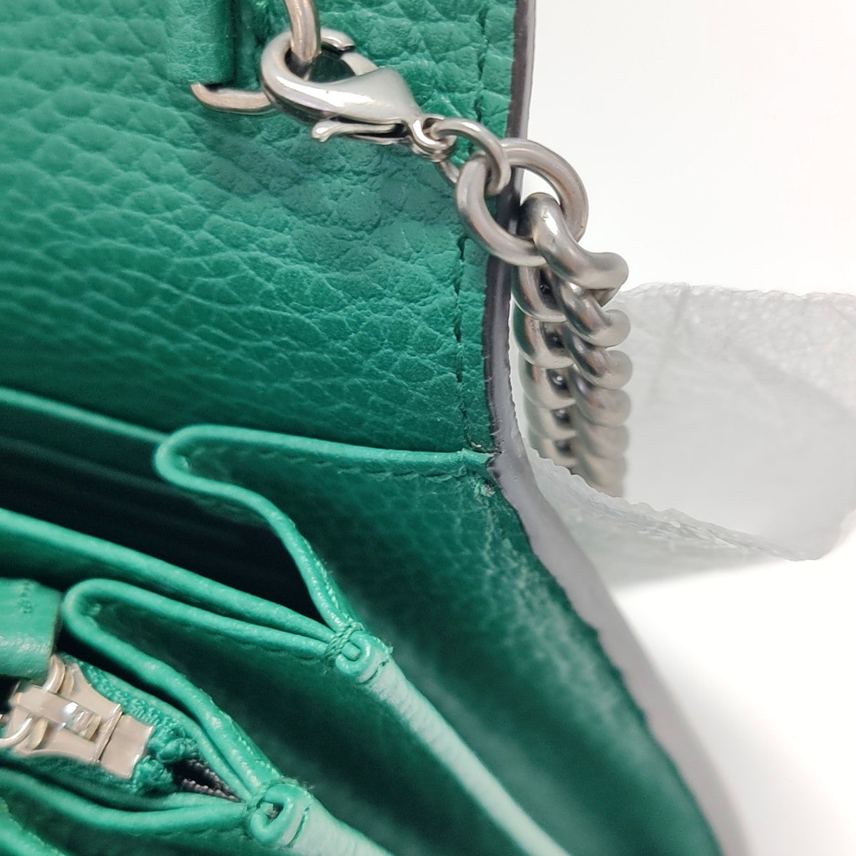 Authenticated pre-owned  Dionysus Super Mini Calfskin Green - Shoulder Bag at Looply