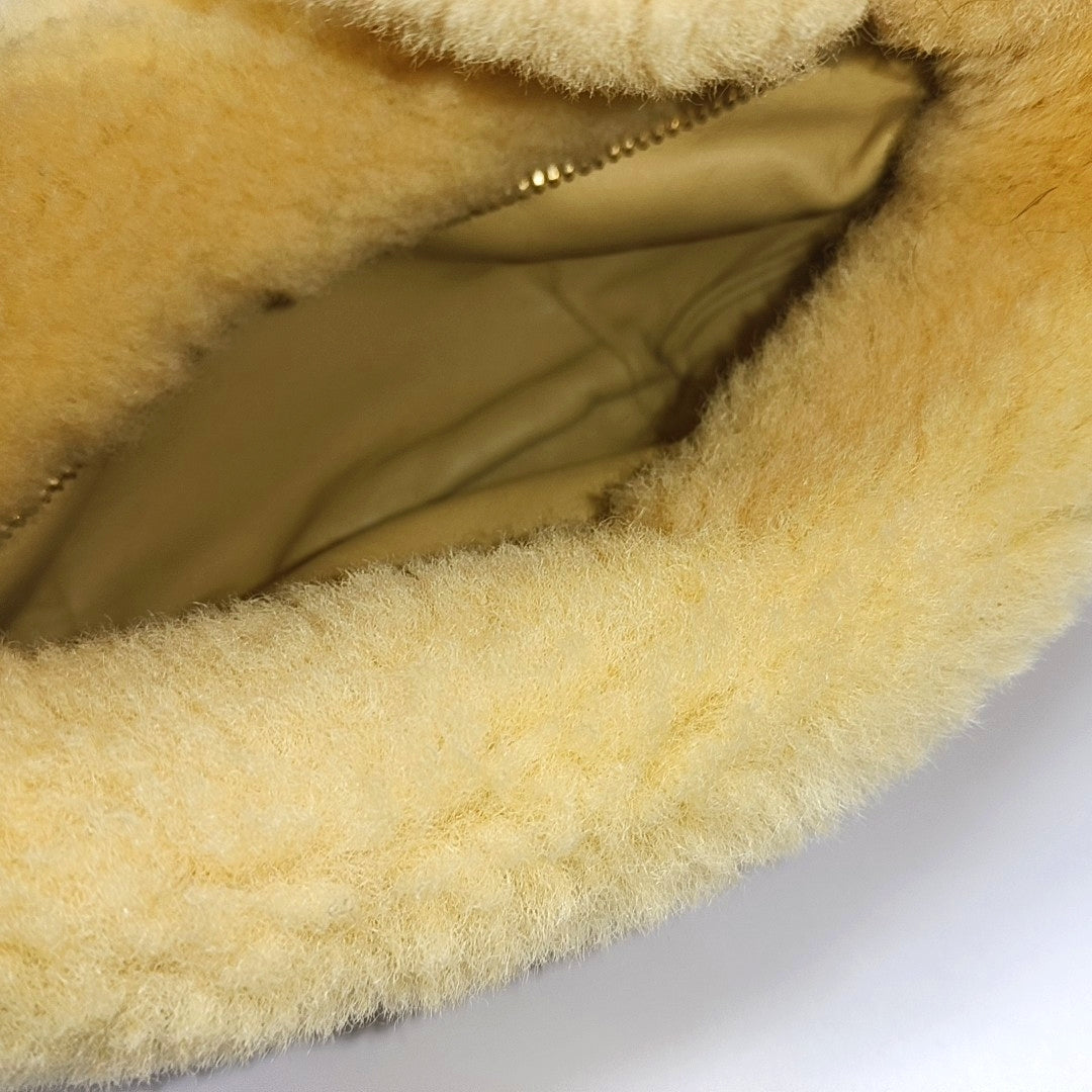 Authenticated pre-owned  Jodie Teen Sheepskin Yellow - Top Handle Bag at Looply
