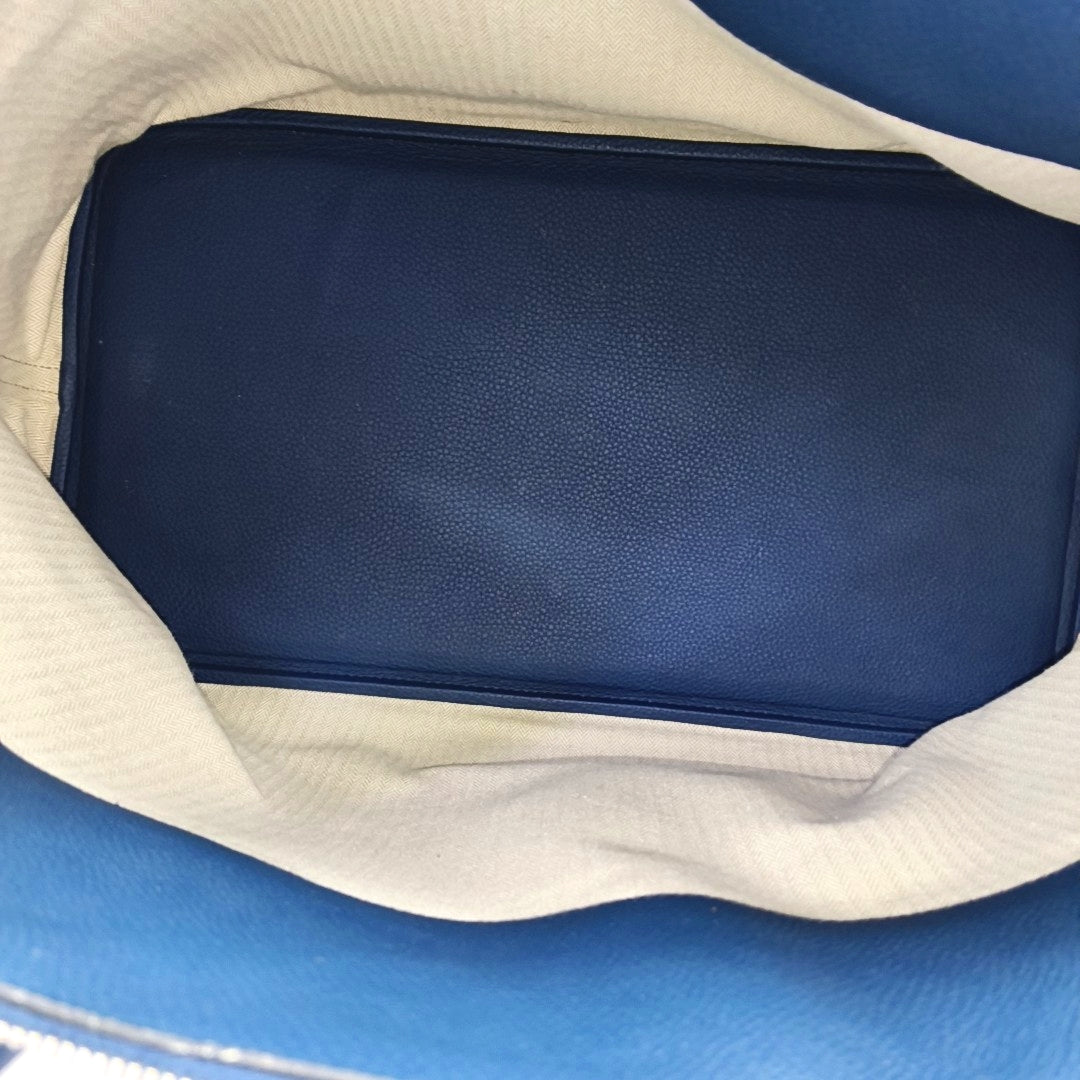 Authenticated pre-owned  Bolide 45 Togo Blue - Top Handle Bag at Looply