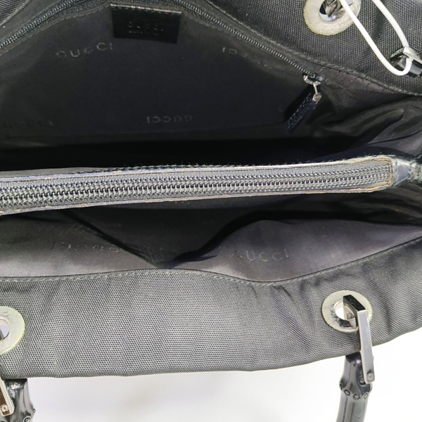 Authenticated pre-owned  Bamboo 1947 Fabric Black - Top Handle Bag at Looply