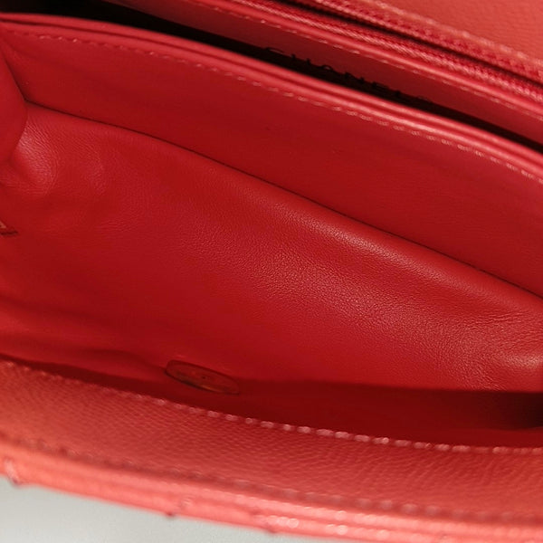 Authenticated pre-owned  Coco Handle Quilted Grained Calfskin Pink - Shoulder Bag at Looply