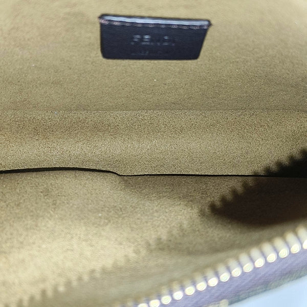 Bolso de mano de tela marrón