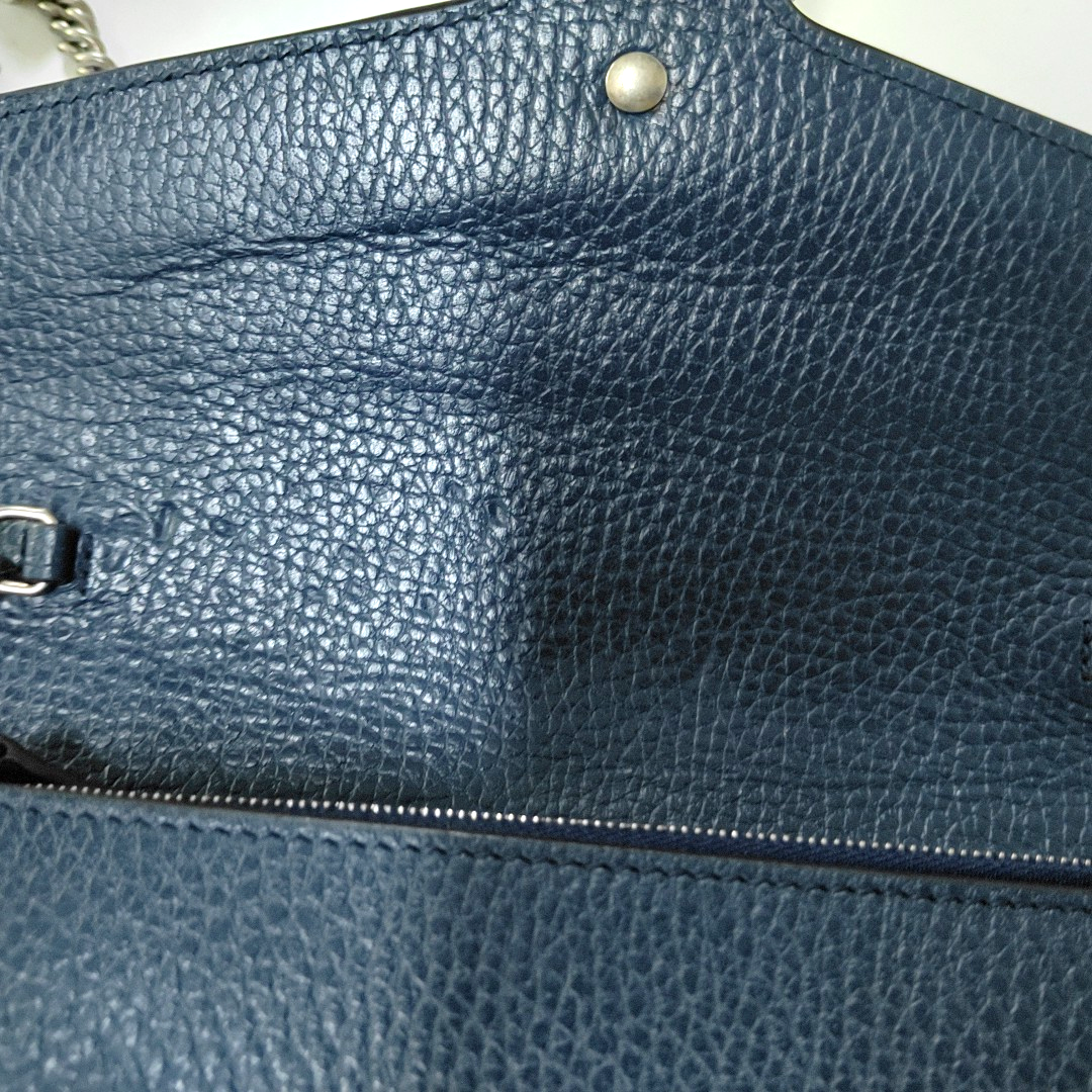 Authenticated pre-owned  Dionysus Super Mini Calfskin Blue - Shoulder Bag at Looply