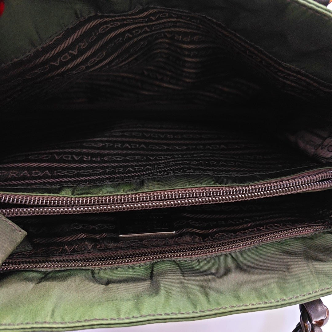 Nylon Tote Bag Green