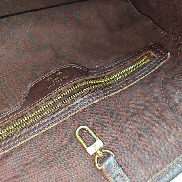 Authenticated pre-owned  Neverfull MM Monogram Canvas Beige - Top Handle Bag at Looply