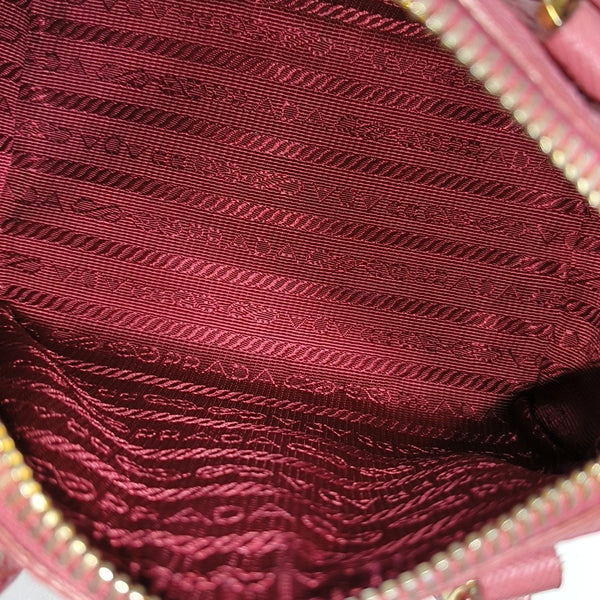 Saffiano Calfskin Shoulder Bag Pink