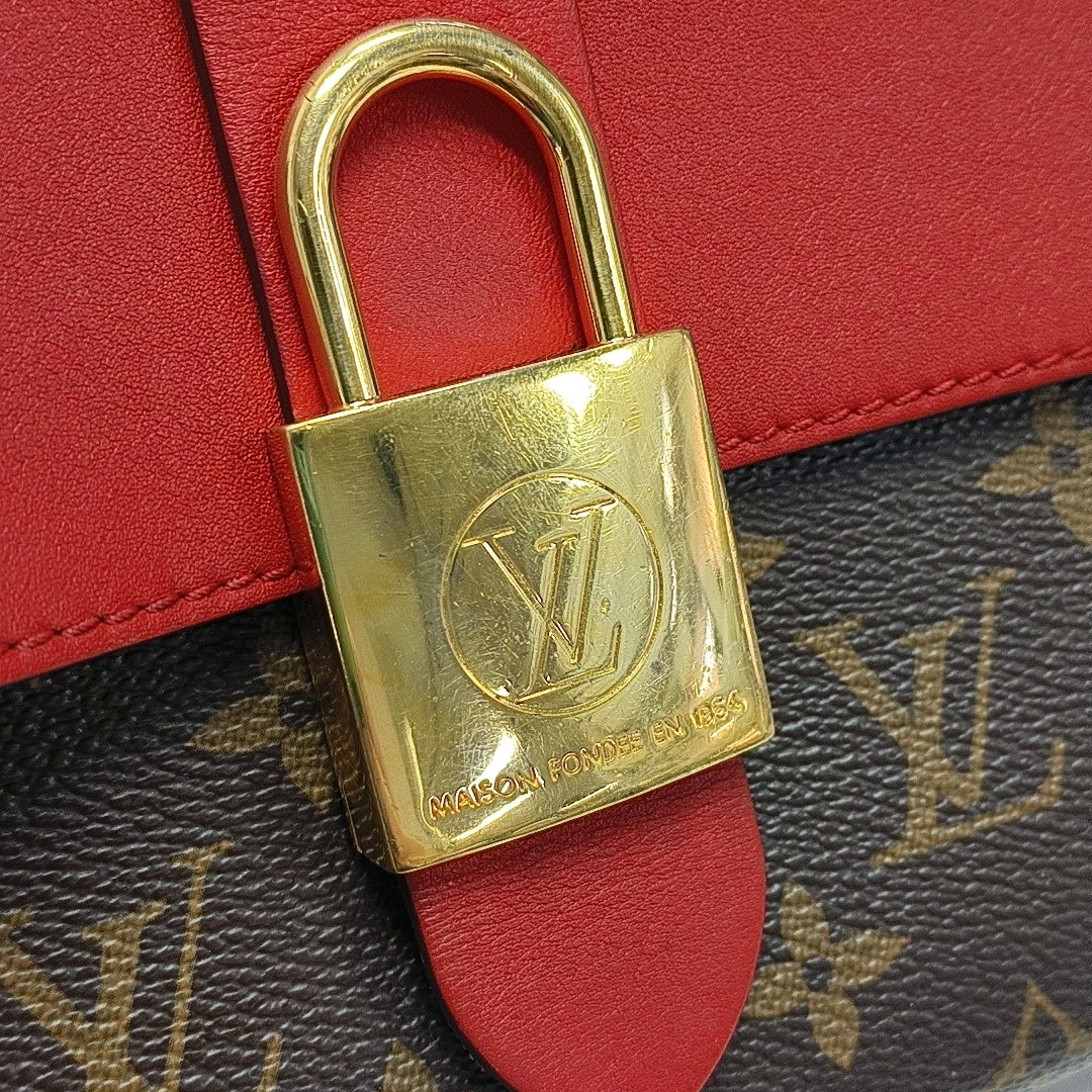 Authenticated pre-owned  Locky BB Monogram Coated Canvas Red - Shoulder Bag at Looply