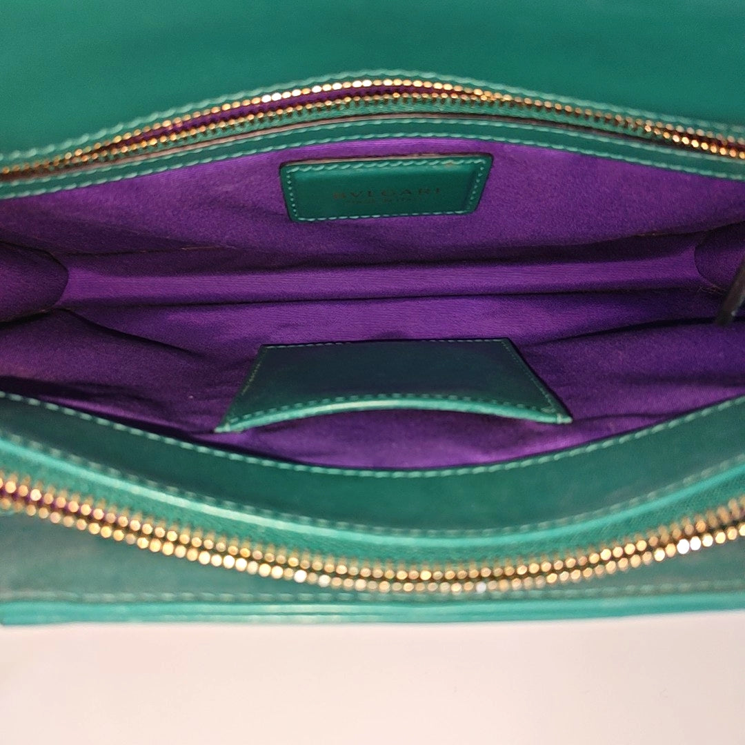 SERPENTI FOREVER Medium Calfskin Green