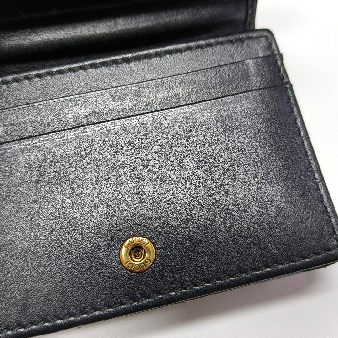Authenticated pre-owned  GG Marmont Calfskin Black Wallet - Wallet at Looply