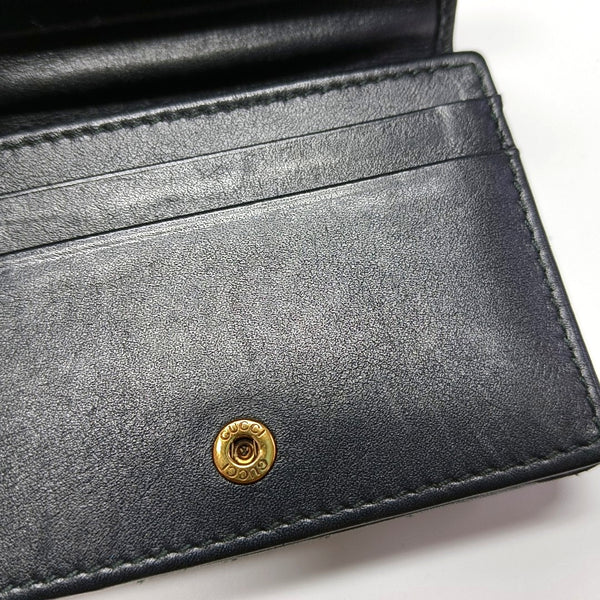 Authenticated pre-owned  GG Marmont Calfskin Black Wallet - Wallet at Looply