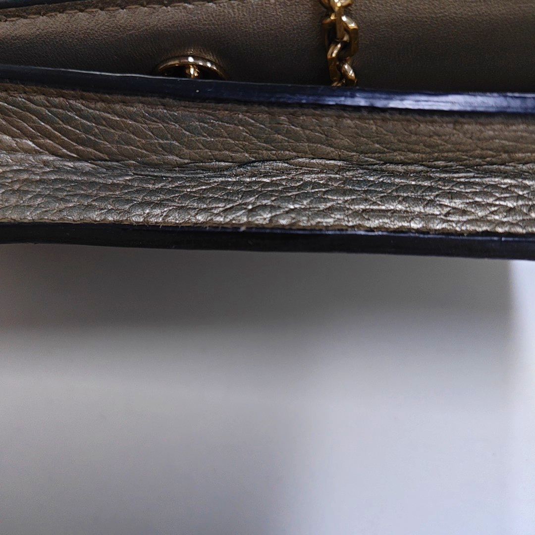 Authenticated pre-owned  Lady Dior Lambskin Silver - Crossbody Bag at Looply
