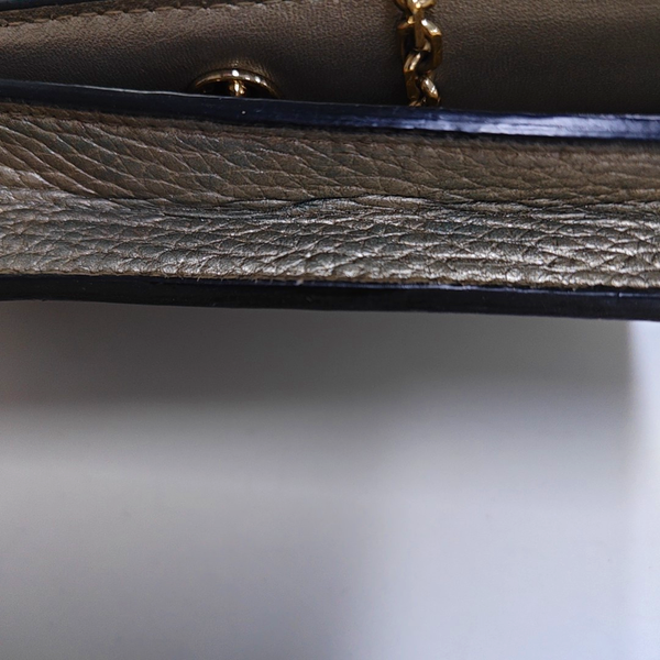 Authenticated pre-owned  Lady Dior Lambskin Silver - Crossbody Bag at Looply