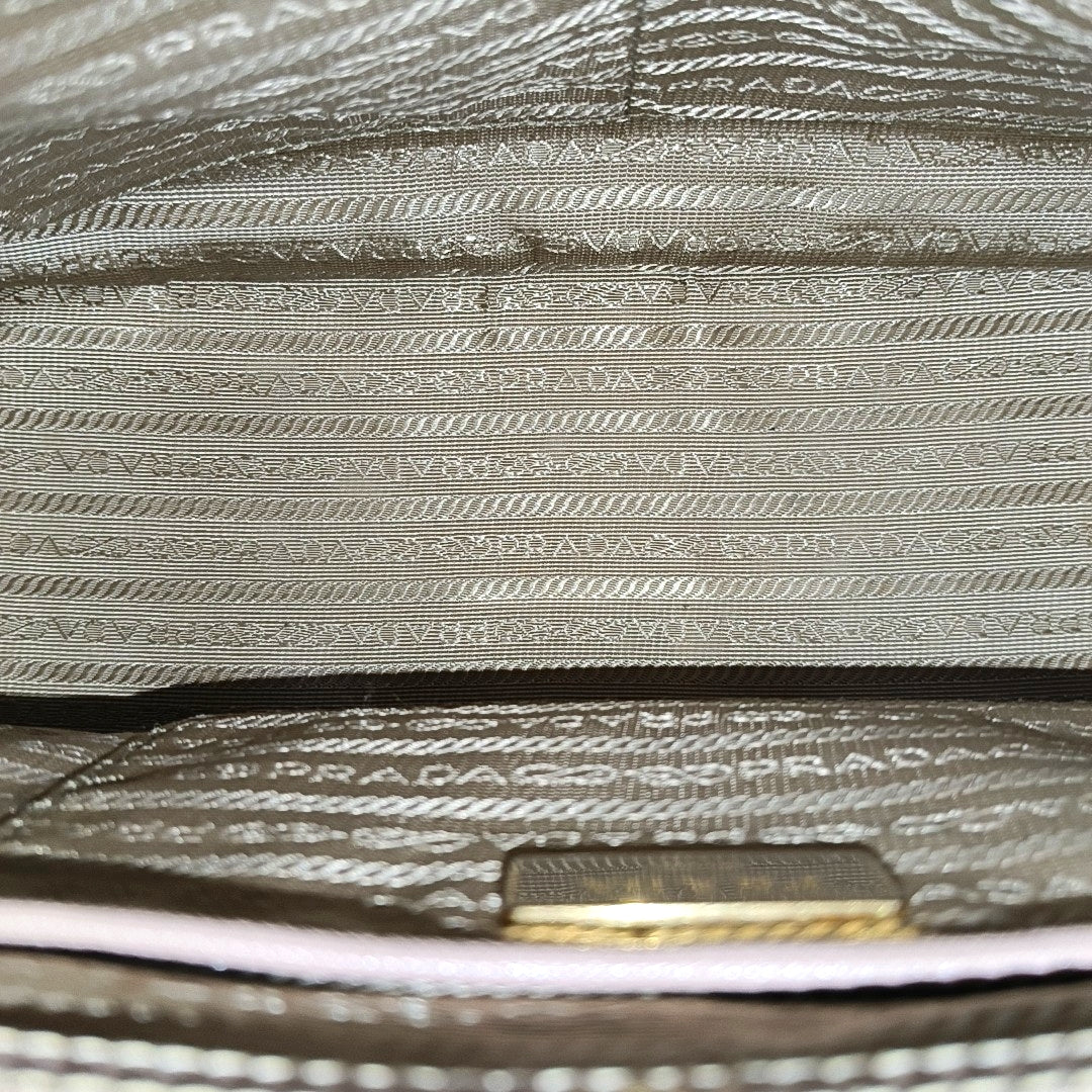 Authenticated pre-owned  Galleria Small Calfskin Beige - Shoulder Bag at Looply