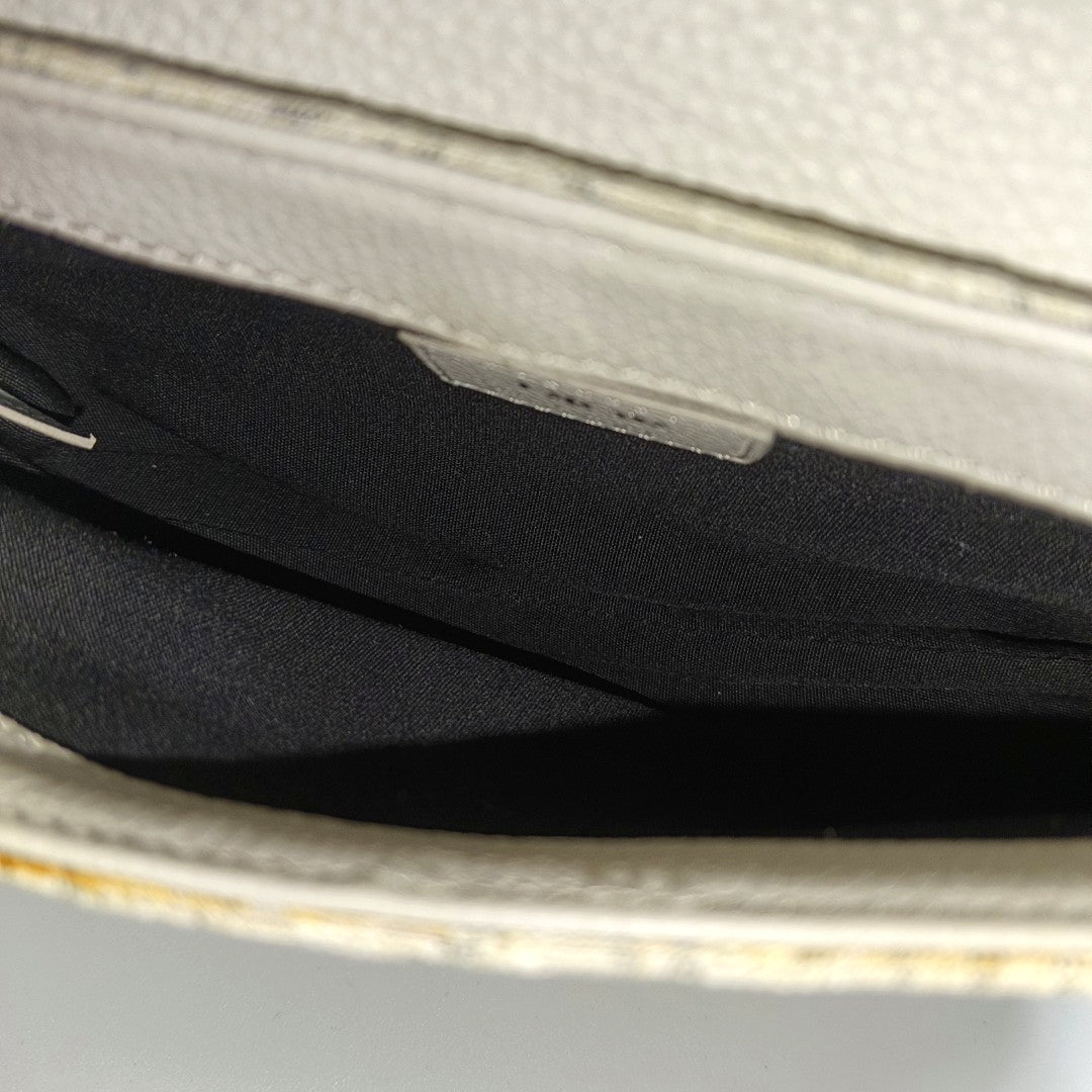 Authenticated pre-owned  Saddle Oblique Canvas Beige - Crossbody Bag at Looply