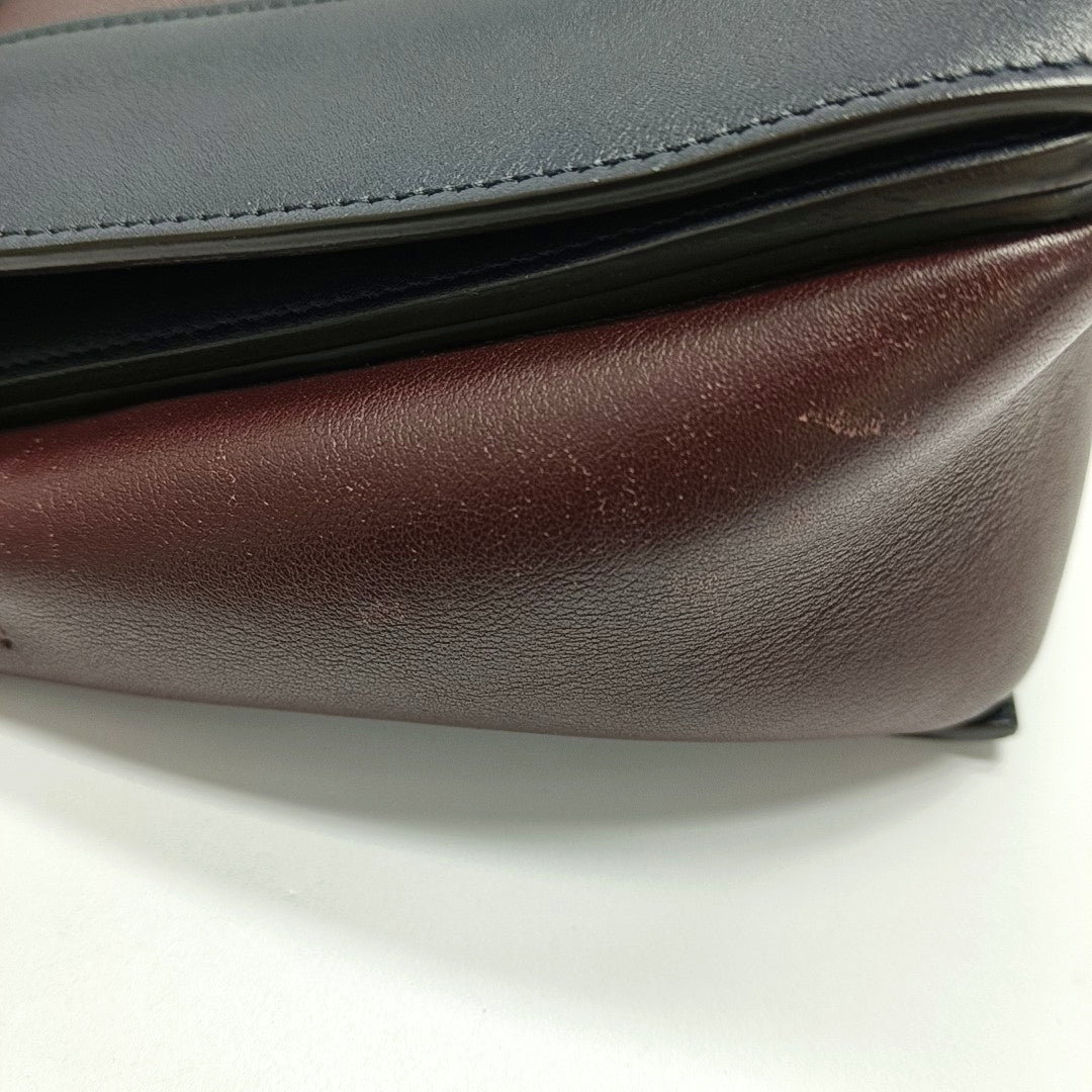 Authenticated pre-owned  Frame Medium Calfskin Burgundy - Crossbody Bag at Looply