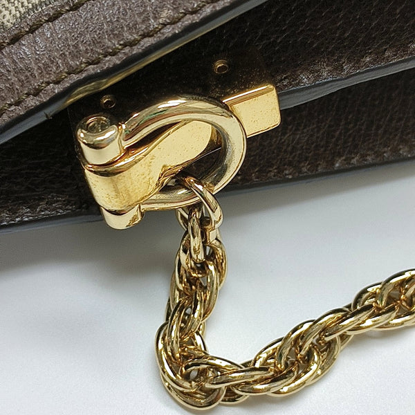 Authenticated pre-owned  Ophidia Small Monogram Coated Canvas Beige - Shoulder Bag at Looply