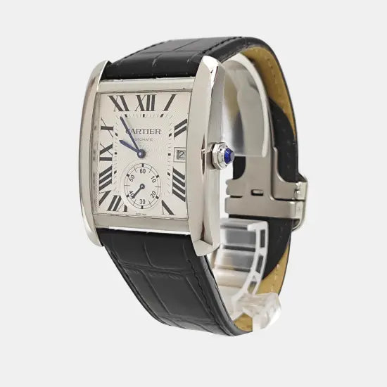 PREMIERE Reloj de cuarzo de acero inoxidable negro de 20 mm