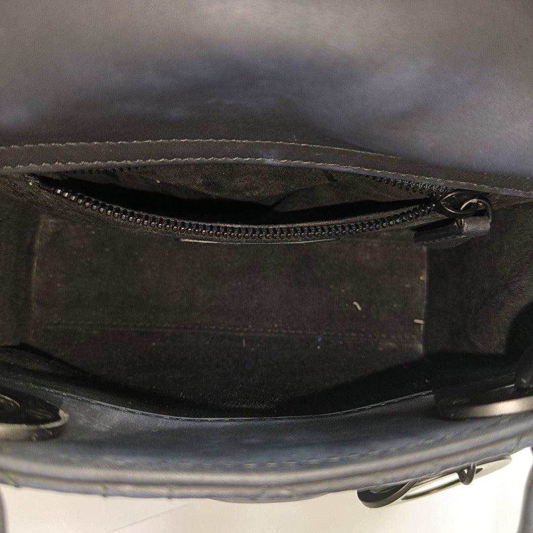 Lady Dior Mini Cannage Lambskin Black