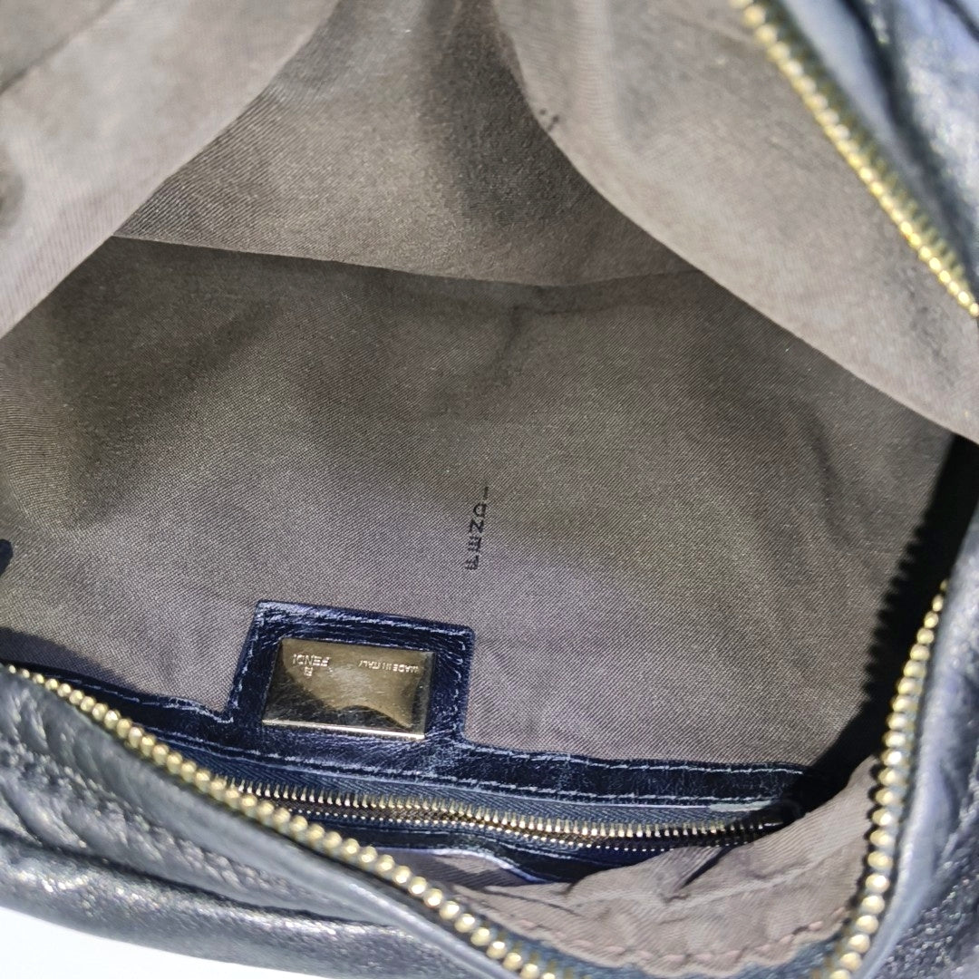 Calfskin Shoulder Bag Black