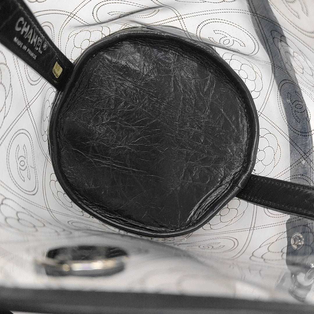 Quilted Special Material Bucket Bag Clear