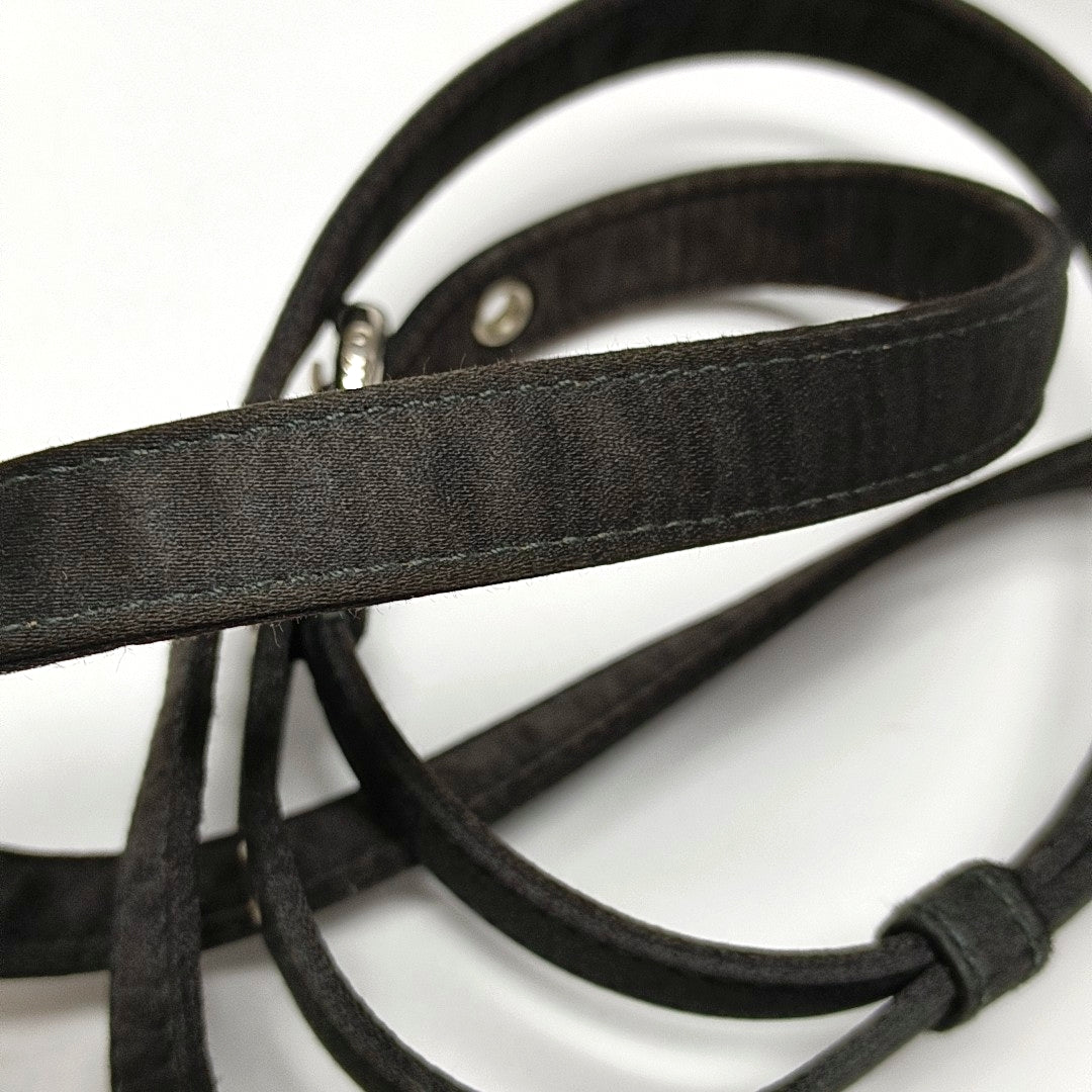 Authenticated pre-owned  Lady Dior Mini Silk Satin Black - Shoulder Bag at Looply