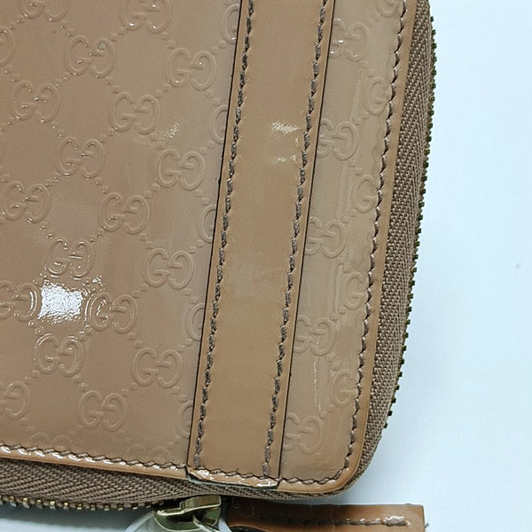 Authenticated pre-owned  Microguccissima Monogram Patent Leather Pink Wallet - Wallet at Looply