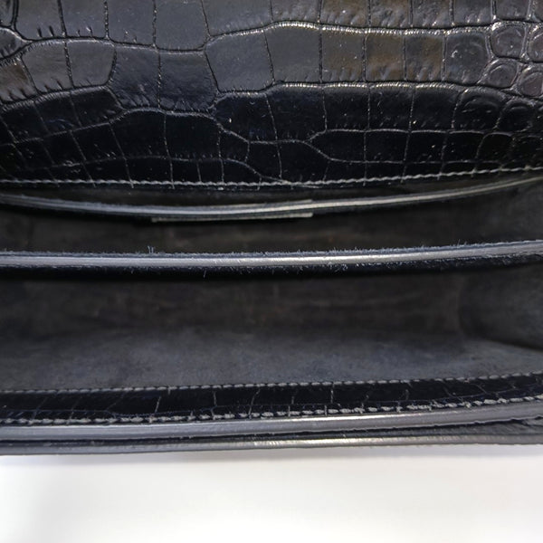SUNSET Medium Calfskin Black