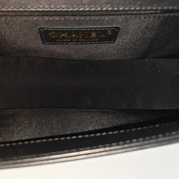 BOY CHANEL Medium Quilted Calfskin Black