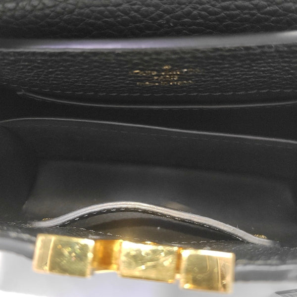 Authenticated pre-owned  Capucines Mini Calfskin Black - Shoulder Bag at Looply