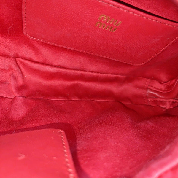 Arcadie Matelassé Small Quilted Lambskin Red