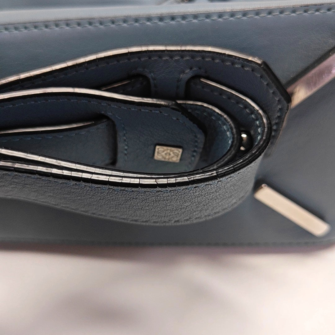 Authenticated pre-owned  Puzzle Small Calfskin Blue - Shoulder Bag at Looply
