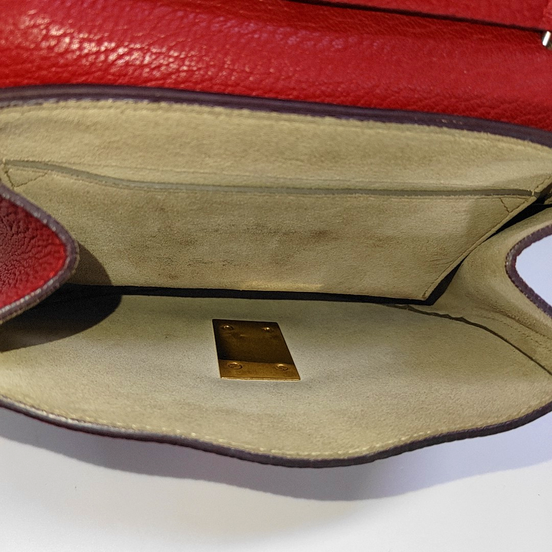 Authenticated pre-owned  Drew Mini Calfskin Red - Handbags at Looply