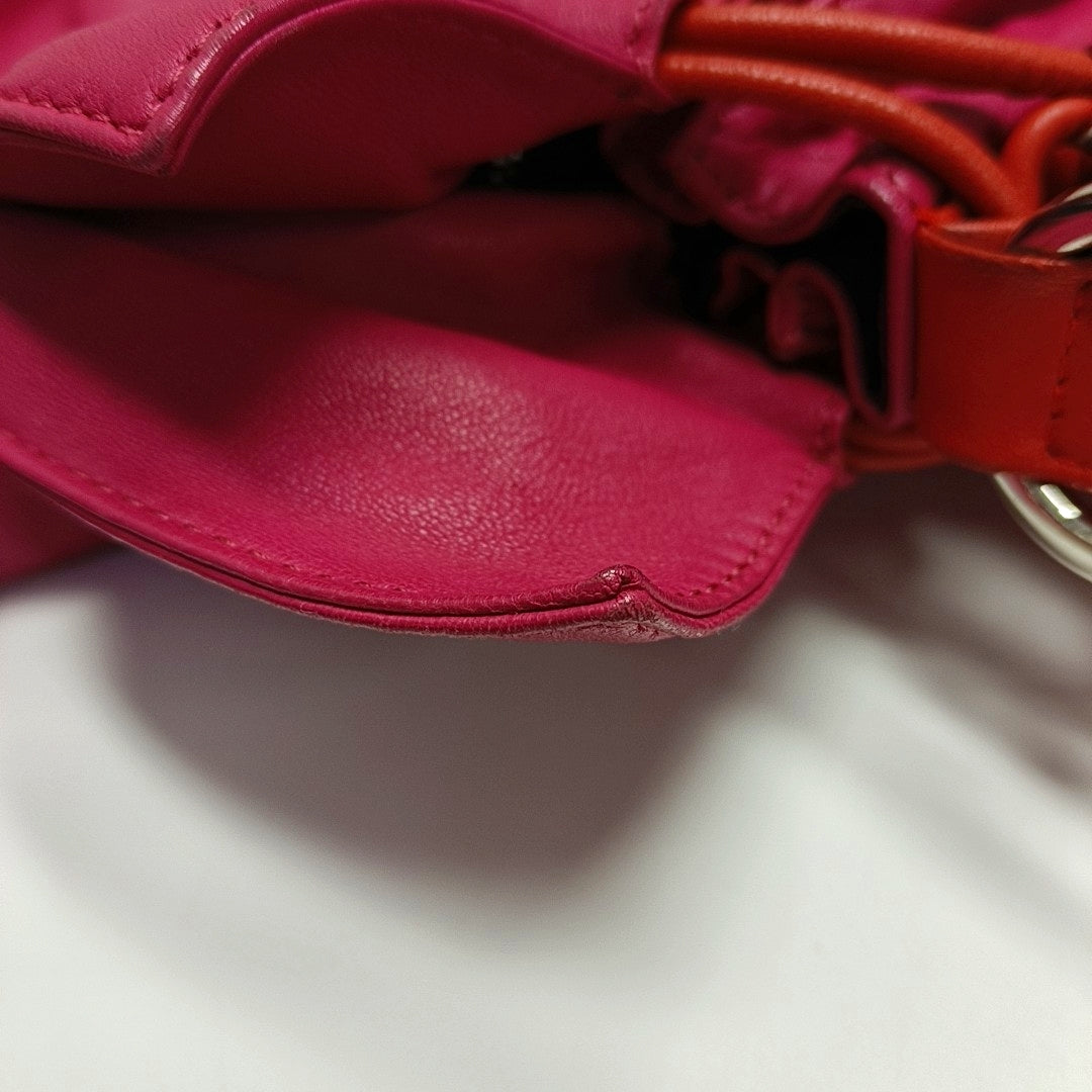 Authenticated pre-owned  Flamenco Lambskin Pink - Shoulder Bag at Looply