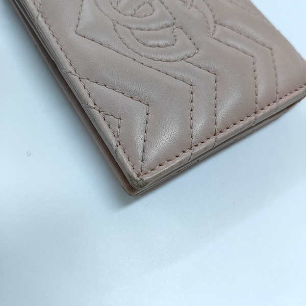 Authenticated pre-owned  GG Marmont Calfskin Pink Wallet - Wallet at Looply