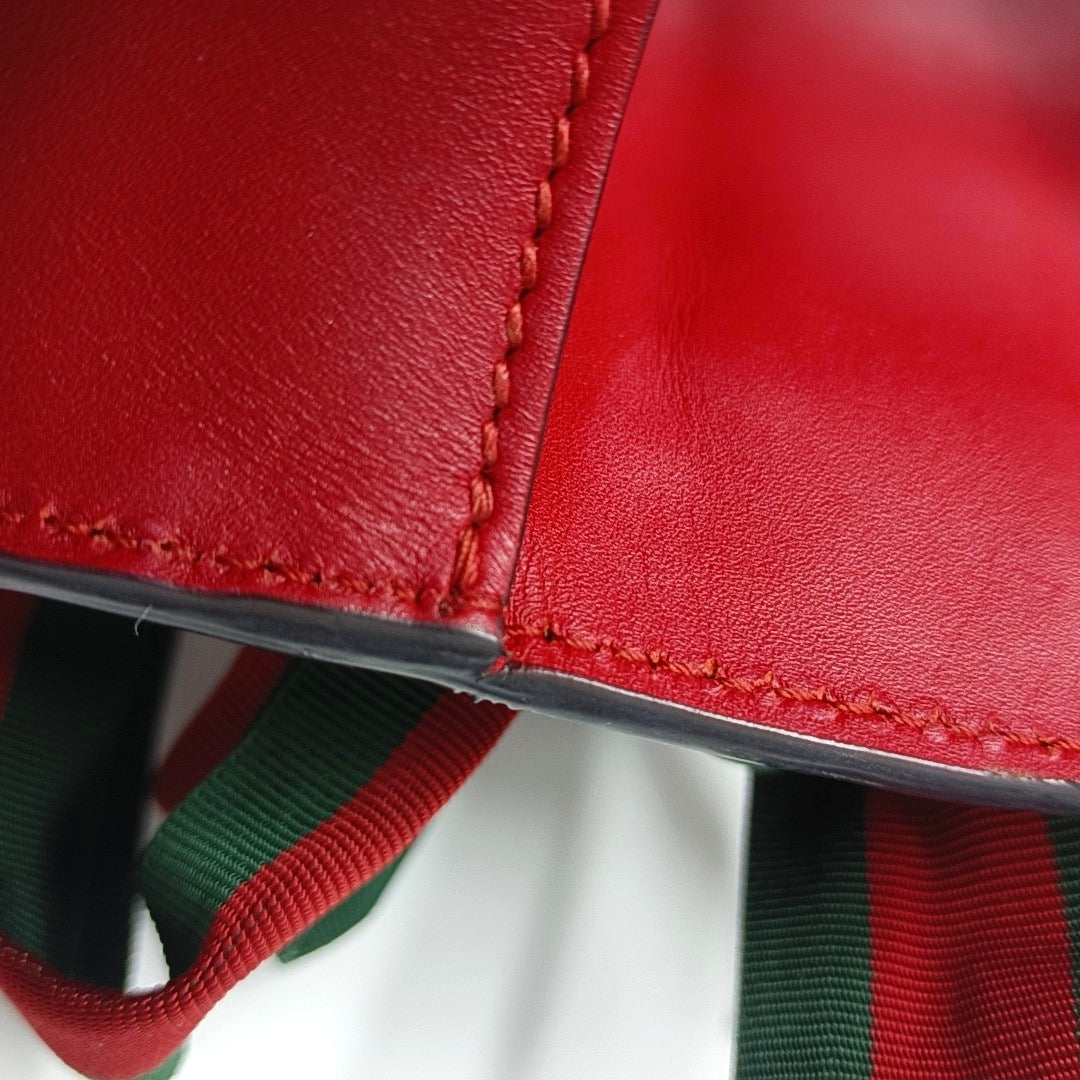 Authenticated pre-owned  Sylvie Small Calfskin Red - Shoulder Bag at Looply