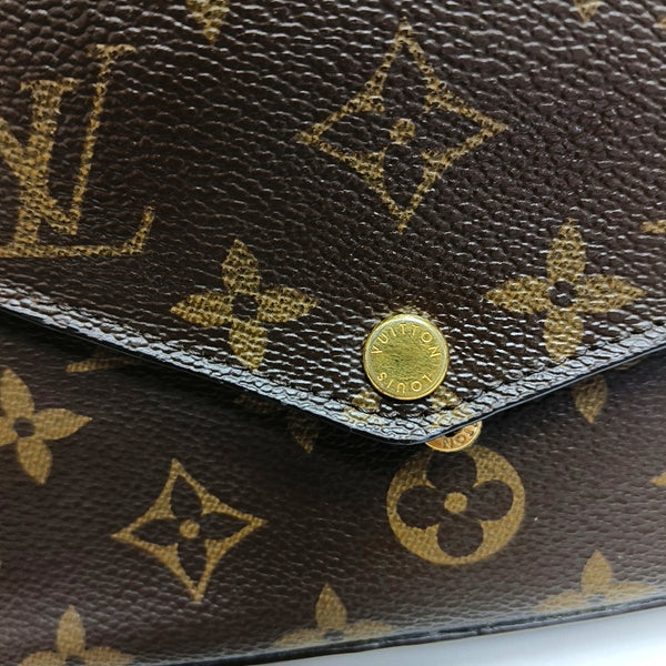 Authenticated pre-owned  Félicie Monogram Coated Canvas Brown - Crossbody Bag at Looply