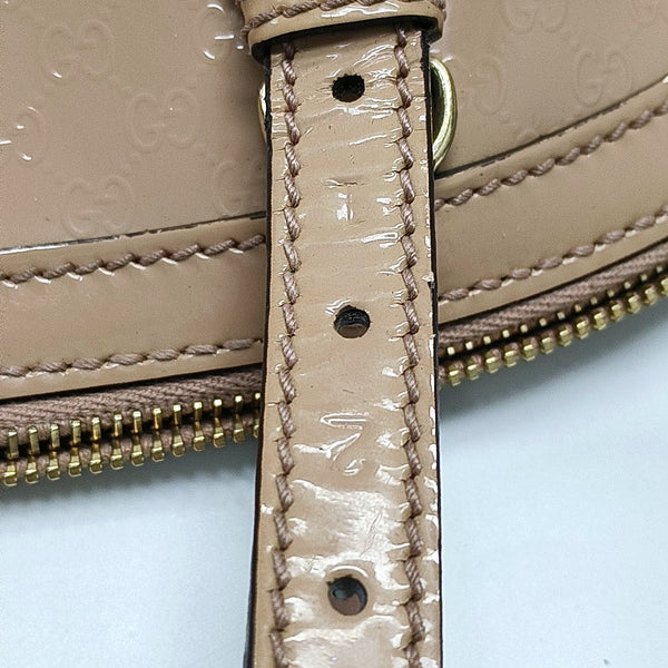 Authenticated pre-owned  Microguccissima Monogram Patent Leather Pink - Shoulder Bag at Looply