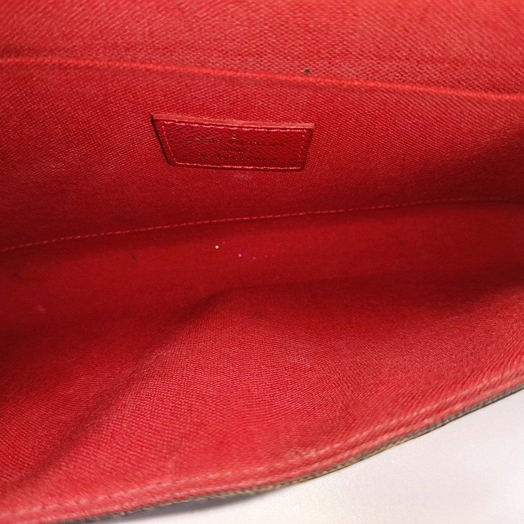 Authenticated pre-owned  Félicie Damier Ebene Coated Canvas Brown - Shoulder Bag at Looply