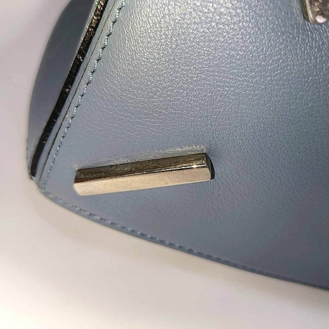 Authenticated pre-owned  Puzzle Small Calfskin Blue - Shoulder Bag at Looply