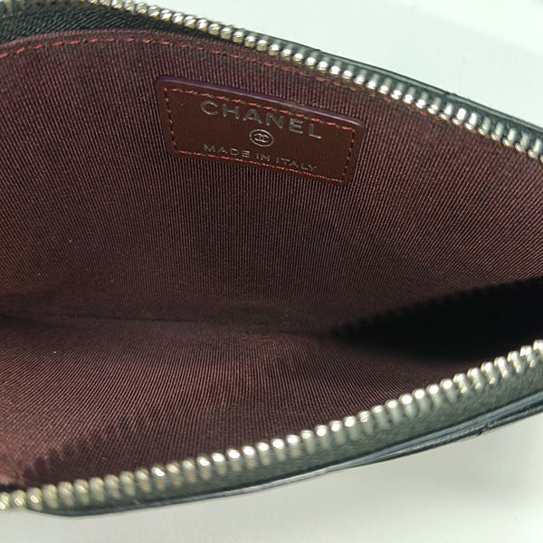 Chevron Lambskin Wallet Black