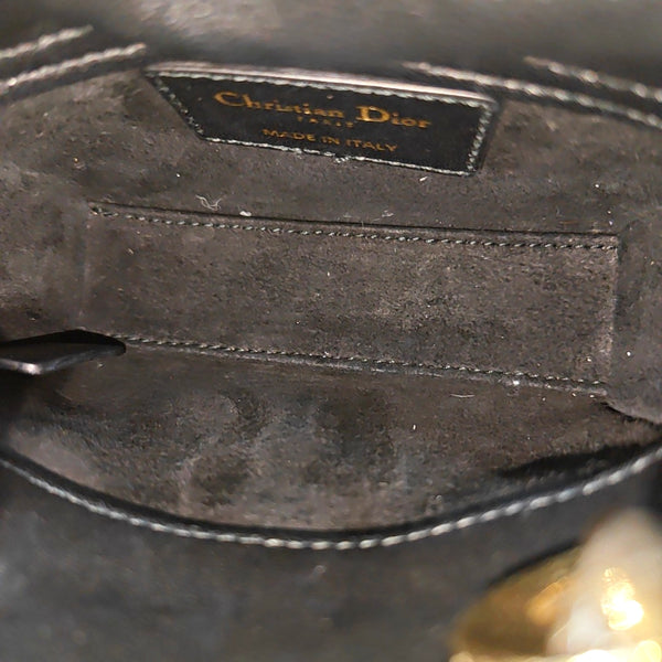 Lady Dior Super Mini Cannage Lambskin Black